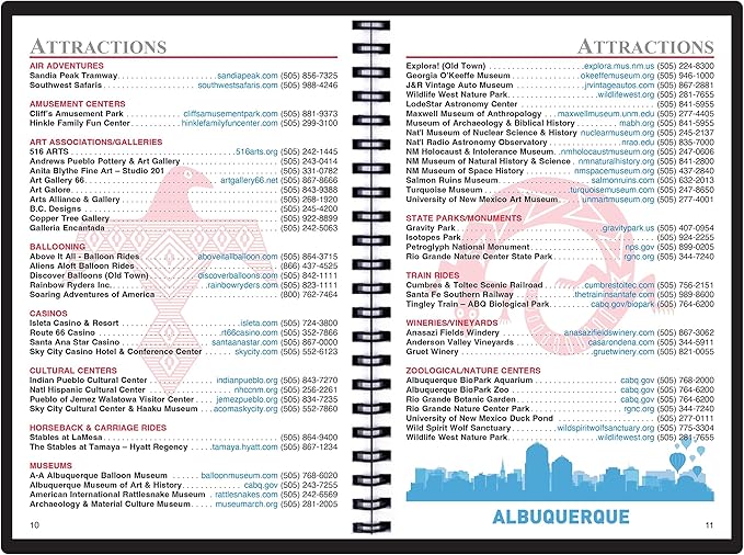 2025 Datebook & City Themed Planner – Resource Guide with Daily, Weekly & Monthly Views – 3-Year Reference Calendar - Multi-Purpose Travel Notebook Guide & Adventure Diary (Albuquerque '25)