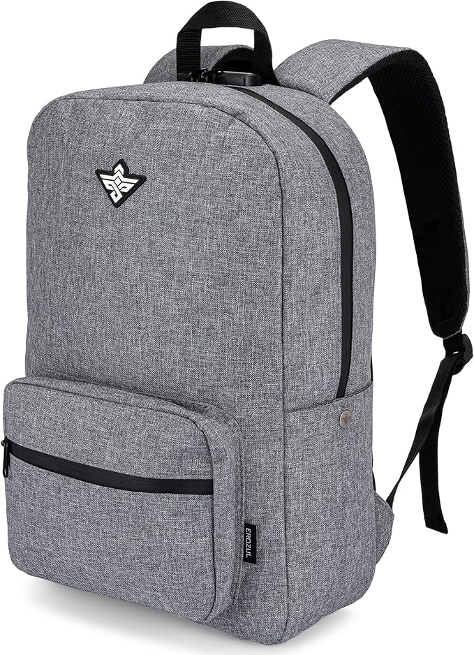 Legend Laptop Backpack with Anti Theft Combination Lock Weather Resistant (Gray)