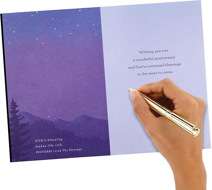 Hallmark DaySpring Religious Anniversary Card for Couple (Love Like Yours)