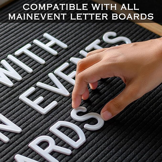 Letter Board Plastic Letters Set 2 Inch, Letter Board Letters Only NO BOARD INCLUDED, White Large Felt Board Letters, Plastic Letters Letter Board, Felt Letter Board Letters Symbols