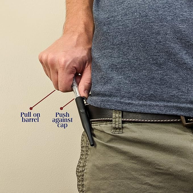 June Gold 2 Red Deep Reach Markers, 2 Ink Refill Bottles, 2 Tip Replacements, 30 mm Reach & 2 mm Felt Tip