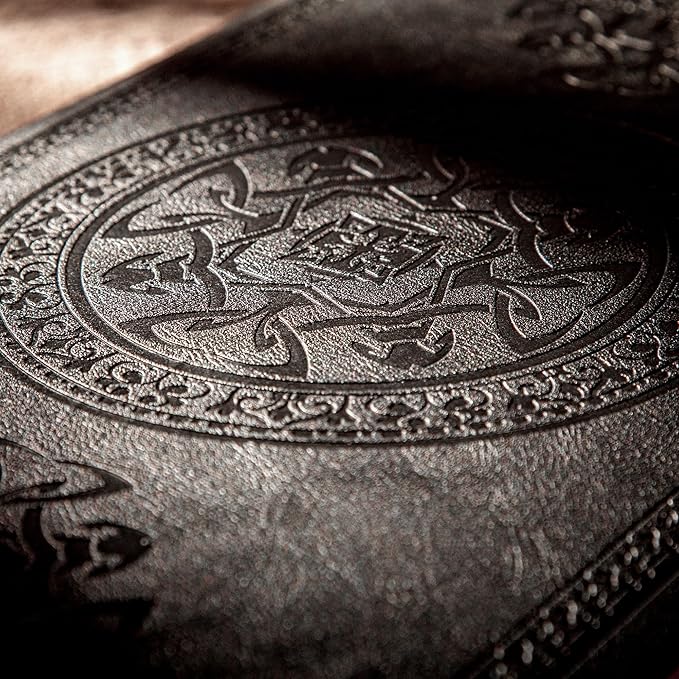 3 Pack Leather Vintage Journal for Men Soft Cover Lined Pages Notebook 180 Lay Flat for Writing Travel Diary, 5.7'' x 8.3'', Black