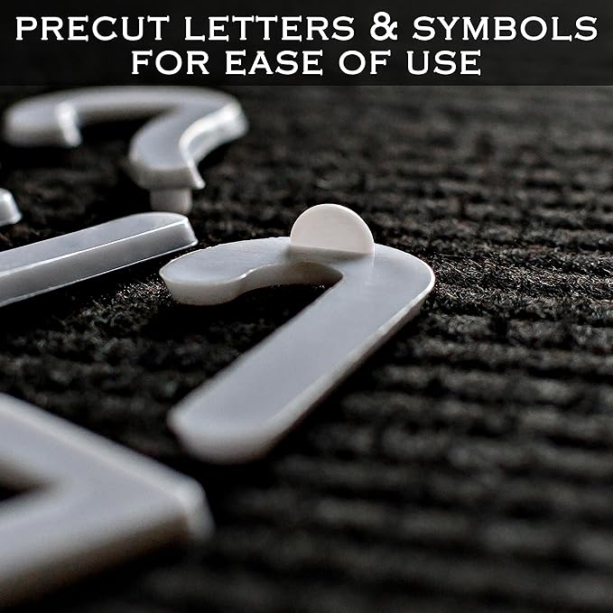 Letter Board Plastic Letters Set 2 Inch, Letter Board Letters Only NO BOARD INCLUDED, White Large Felt Board Letters, Plastic Letters Letter Board, Felt Letter Board Letters Symbols