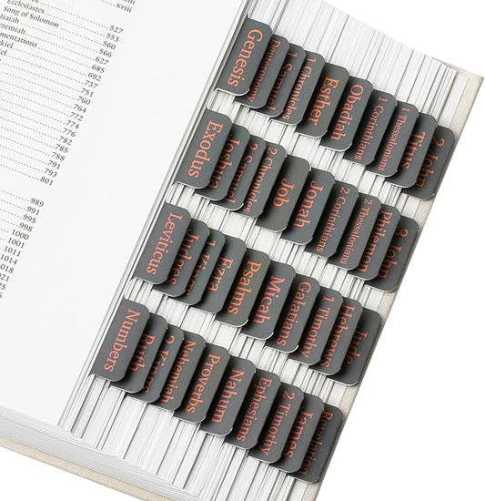 Mr. Pen- Bible Tabs, 75 Tabs, Cool Gray, Laminated Bible Tabs for Women and Men, Bible Tabs for Study Bible Index Tabs, Bible Book Tabs, Bible Labels Tabs, Mr Pen Bible Tabs for Women Study Bible