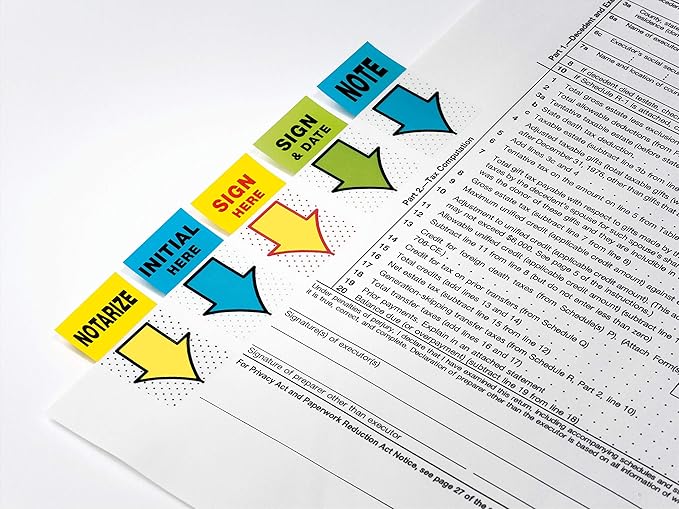 Post-it Initial Here Flags, 50/Dispenser, 2 Dispensers/Pack, 1 in Wide, Blue (680-IH2)