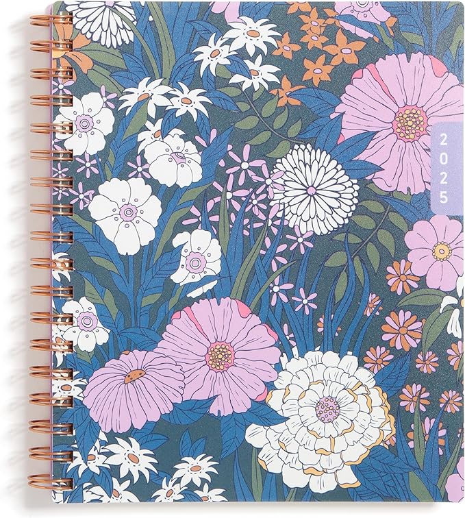 WAAV 2025 Weekly and Monthly Planner Calendar, January 2025 - December 2025, 7” x 9", Stylish Flexible Cover, Laminated Tabs, Durable Wirebound, Storage Pocket, Bailey (Bailey- 2025, 7" x 9")