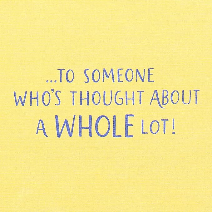 American Greetings Half-Birthday Card (A Whole Lot)