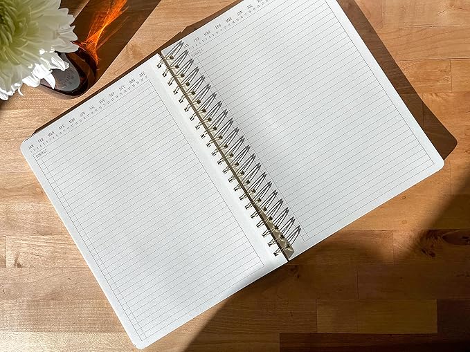 DesignWorks Ink 8.25" x 11.6" Lilac Textured Paper Twin Wire Spiral No. 1 Notebook Journal with 160 Lined Pages for Work, Writing, Journaling