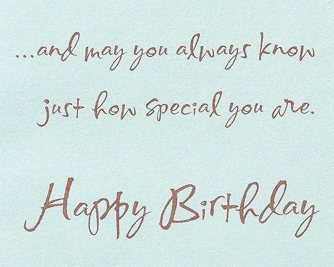 American Greetings Religious Birthday Card (Beach)