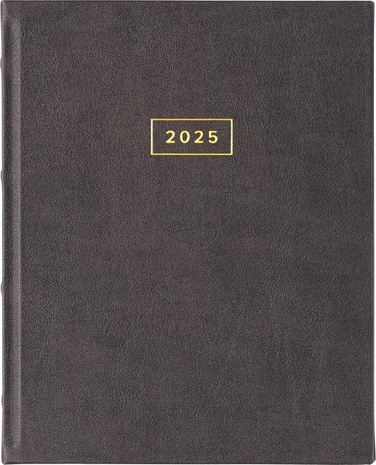 Eccolo 2025 Large Agenda Planner, 12 Month, Yearly, Monthly & Weekly Pages, Habit & Gratitude Tracker (Hardcover - 8 x 10")