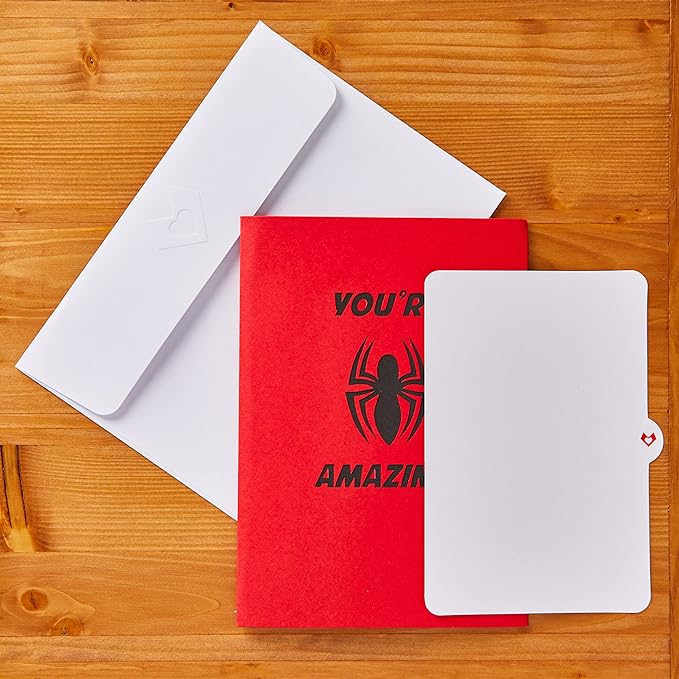 Lovepop Marvel’s Spider-Man You're Amazing! Pop Up Card, 5x7 - Pop Up Birthday Card, Spiderman Birthday Card, Superhero Card, Spiderman Funko Pop, Birthday Card for Boy or Grandson