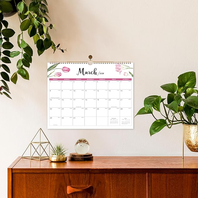 Wall Calendar 2024-2026 - 24 Months Wall Calendar 2024-2026, JULY 2024 - JUNE 2026, 14.8'' x 11.5'', Large Blocks with Julian Dates