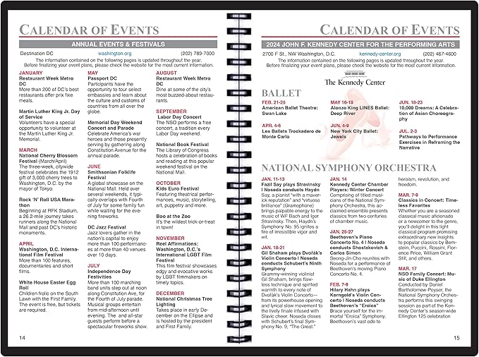 2025 Datebook & City Themed Planner – Resource Guide with Daily, Weekly & Monthly Views – 3-Year Reference Calendar - Multi-Purpose Travel Notebook Guide & Adventure Diary (Washington D. C. 2025)