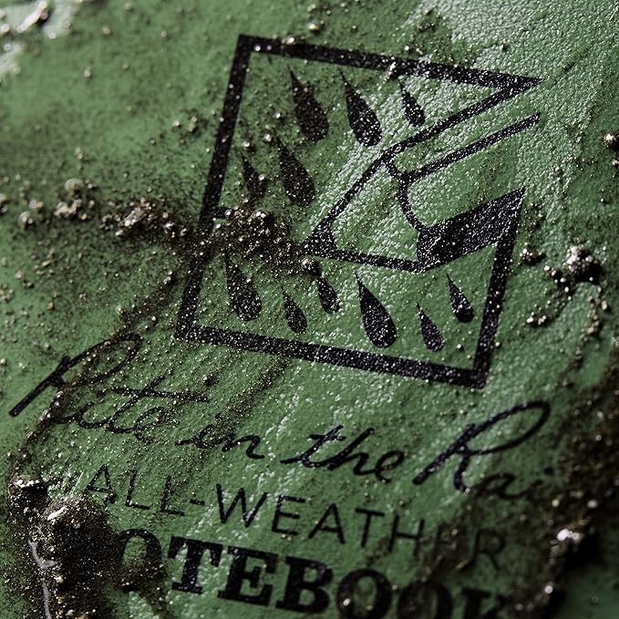 Rite In The Rain Weatherproof Side Spiral Notebook, 4.625" x 7", Green Cover, Universal Pattern (No. 973), 7 x 4.875 x 0.375