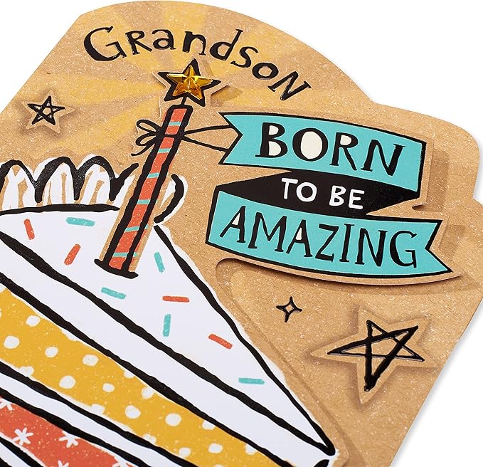 American Greetings Birthday Card for Grandson (You Can Do Anything)