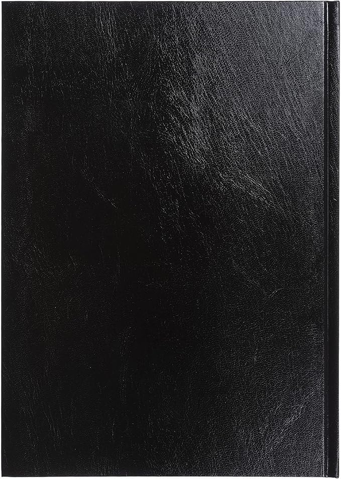 Collins Essential 2025 Business Diary - A5 Day to a Page Planner with Leathergrain Hardback Cover - Black - ESSA51.99-25