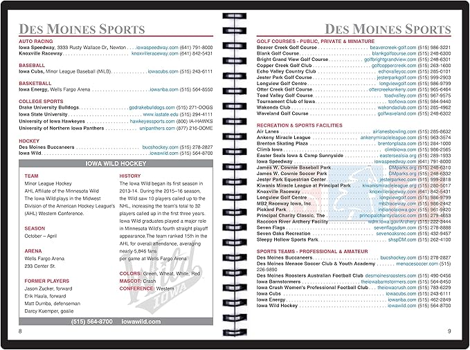 2025 Datebook & City Themed Planner – Resource Guide with Daily, Weekly & Monthly Views – 3-Year Reference Calendar - Multi-Purpose Travel Notebook Guide & Adventure Diary (Des Moines '25)