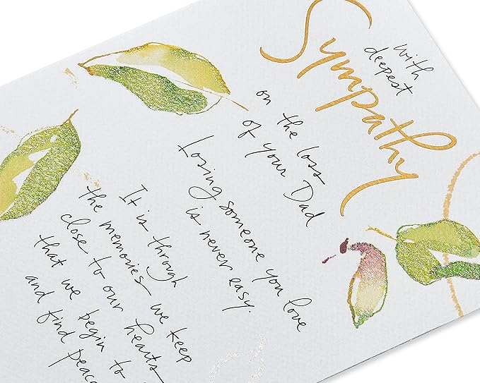 American Greetings Sympathy Card for Loss of Father (Never Easy)