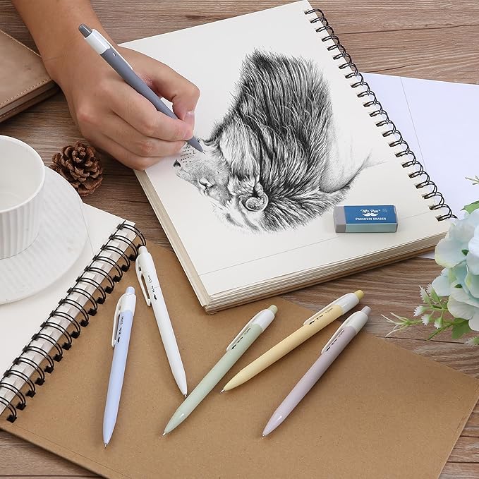 Mr. Pen- 0.5mm Mechanical Pencil Set, 6 Pack, Macaron Pastel, Cute Mechanical Pencils 0.5mm, 0.5 Mechanical Pencil 0.5, Mechanical Drawing Pencils, Aesthetic Mechanical Pencils, Lead Pencils 0.5