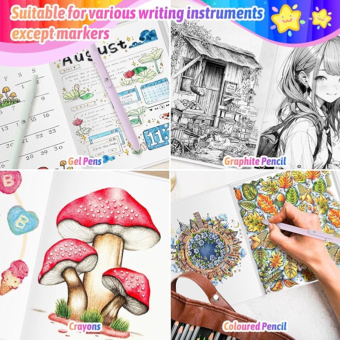 Easter Basket Stuffers, Easter Gift Essentials for Teens, 6 Pack Blank Journal Page Make Your Own Book for Kids, 40 Pages 5.2x5.2'' Mini Blank Hardcover Books for Father Wedding Activity Guestbook