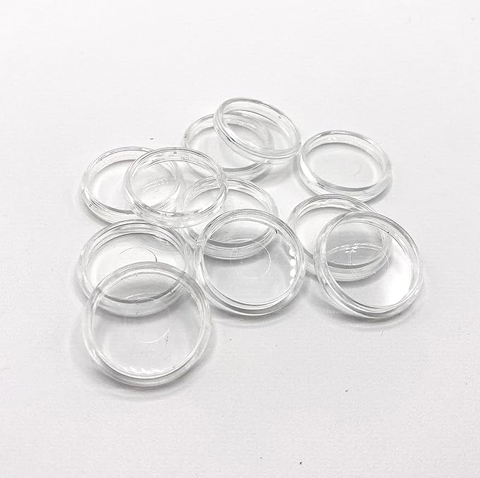 Discbound Expansion Discs, 1.1 Inch, Suitable for Customized Discbound Notebooks Planners Journals Scrapbooking, Fits All Disc Bound Planner Systems, Plastic, Clear Pack of 11