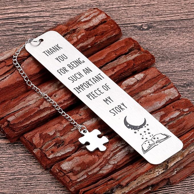 Thank You Gifts for Women Men Bookmarks for Book Lovers Employee Appreciation Gifts for Coworkers Boss Male Teacher Gifts Valentine Christmas Metal Bookmark Gifts for Readers Retired Office Bulk Gifts