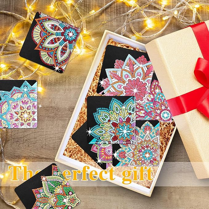 8 Pcs Diamond Art Bookmarks Kit for Adult, DIY Diamond Paint Corner Book Makers Set, Small Diamond Art Kits, Paint by Art Crafts Kit Gifts for Women