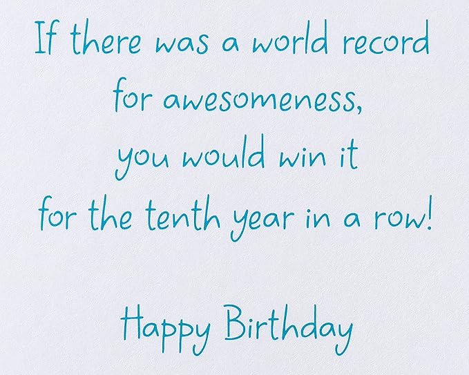 American Greetings 10th Birthday Card (Big 10)