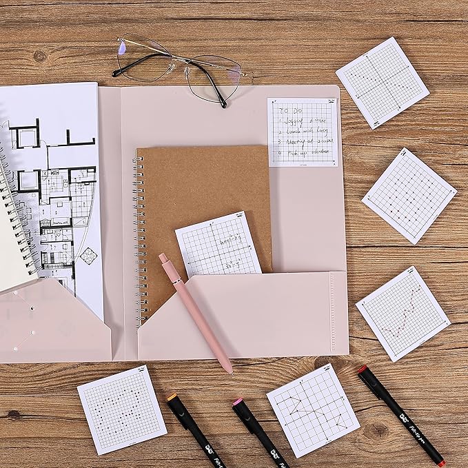 Mr. Pen- Graph Paper Sticky Notes, 6 Pads, 3x3 Inch, Graph Sticky Notes, Math Graph Paper, Graphing Sticky Notes, Grid Sticky Notes, Grid Notepad, Mini Graph Paper