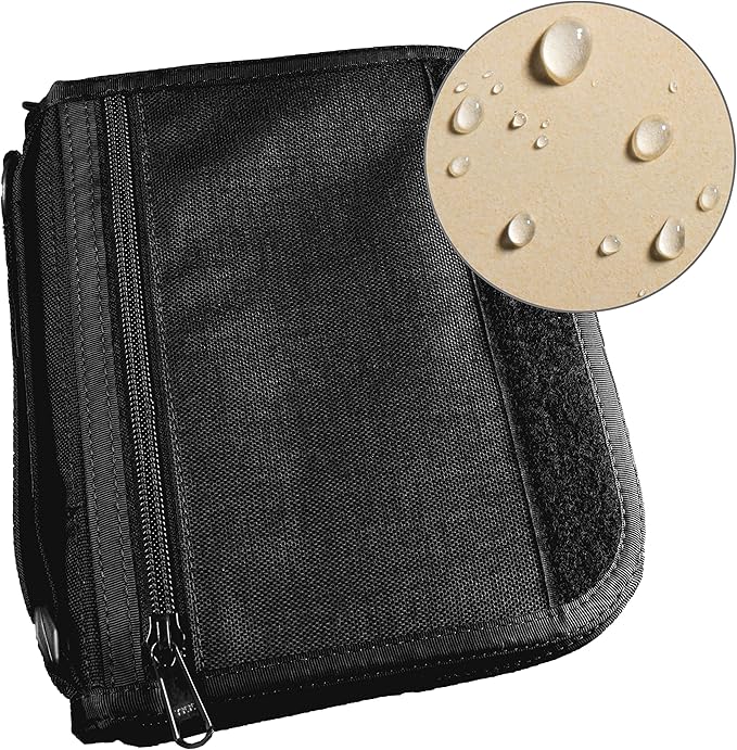 Rite In The Rain Weatherproof Complete Field Planner Kit, 4.625" x 7 " Tan Sheets, Black Cover (No. 9255B)