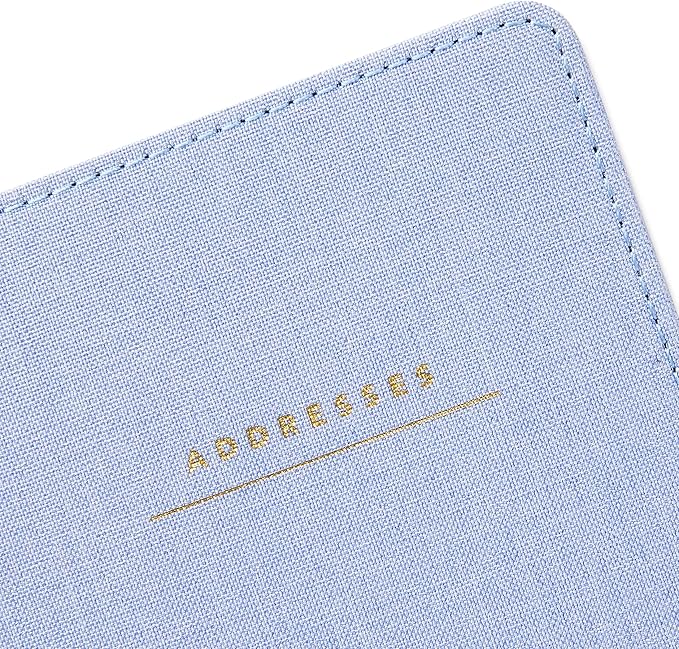 Hallmark Hardcover Address Book (Blue Chambray)