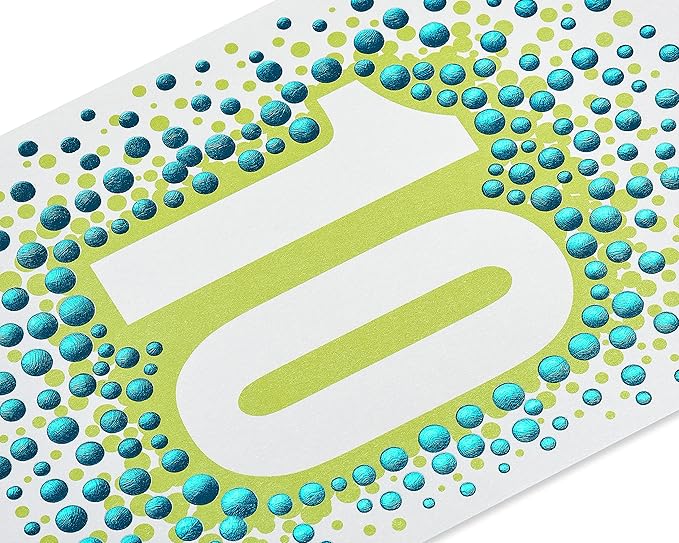 American Greetings 10th Birthday Card (Big 10)