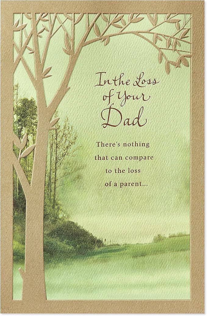 American Greetings Sympathy Card for Loss of Father (Trees)